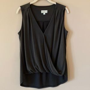 Veronica M. charcoal top. GORGEOUS. Size small